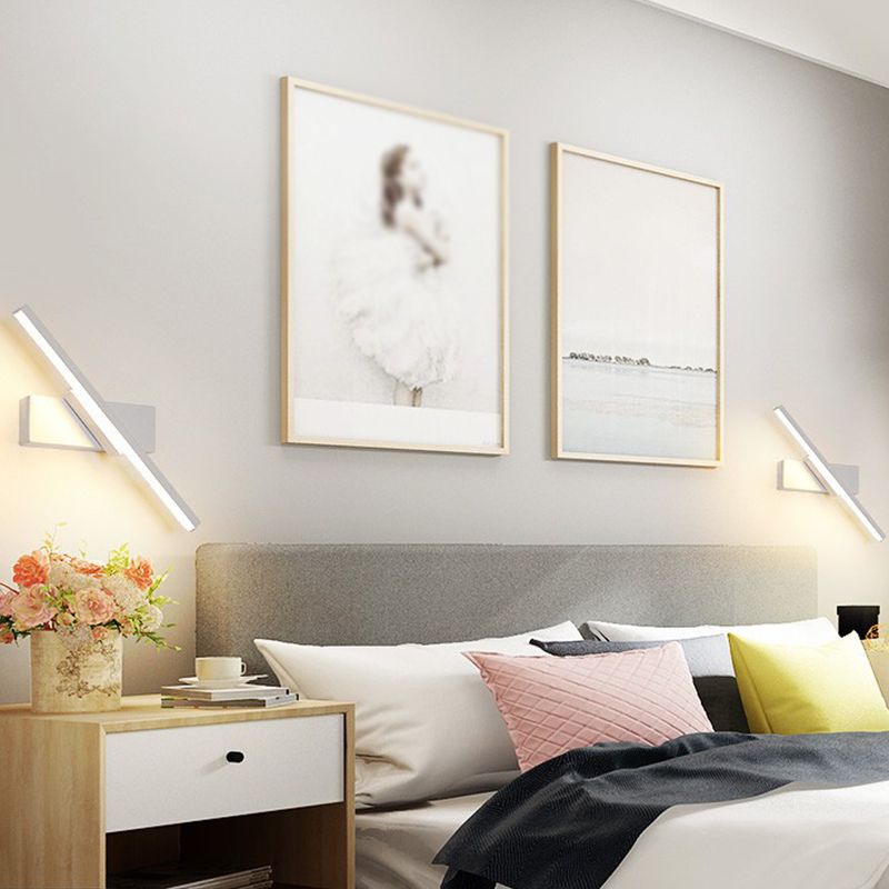 Modern Style Linear Wall Lamps Metal 1 Light Wall Mounted Lamps