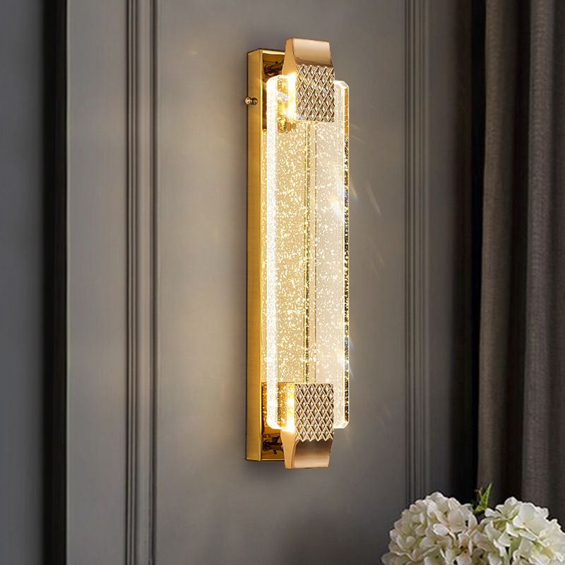 Modern Style Wall Lamp LED Wall Mount Lamp with Crystal Shade for Bedroom