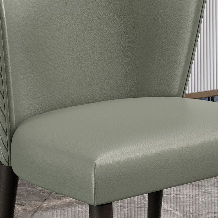 Silla de comedor tapizada con acabado mate moderno del lado del Wingback del hotel