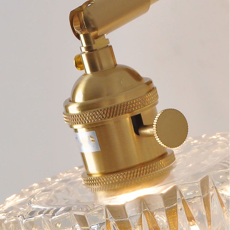 1 lumière de mi-cylindre luminaire en verre luminaire de style moderne