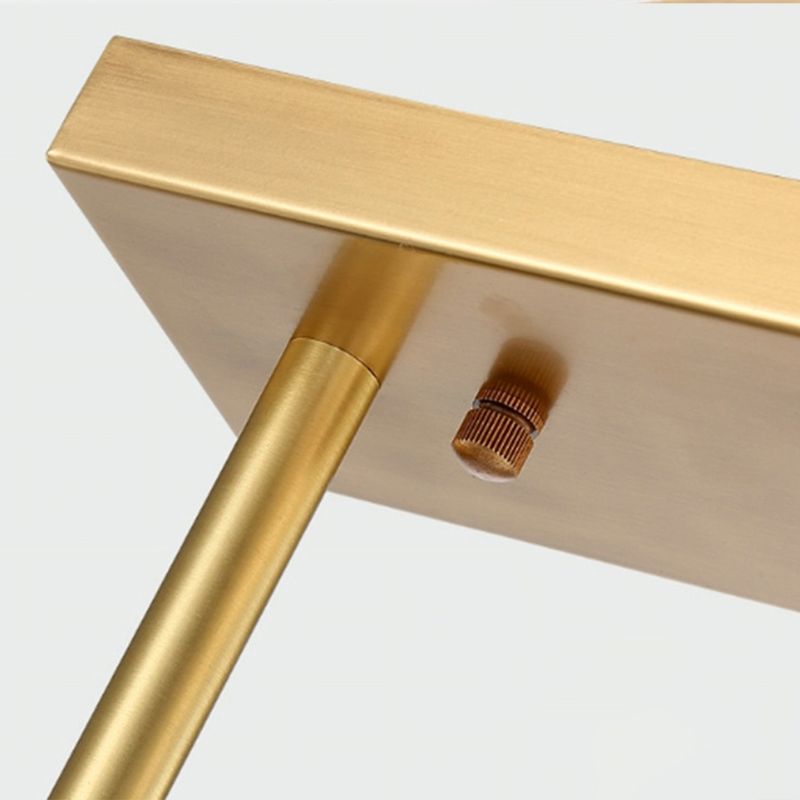 Lámpara colgante de globo de simplicidad Lámpara de comedor de vidrio esmerilado Iluminación de la isla en oro