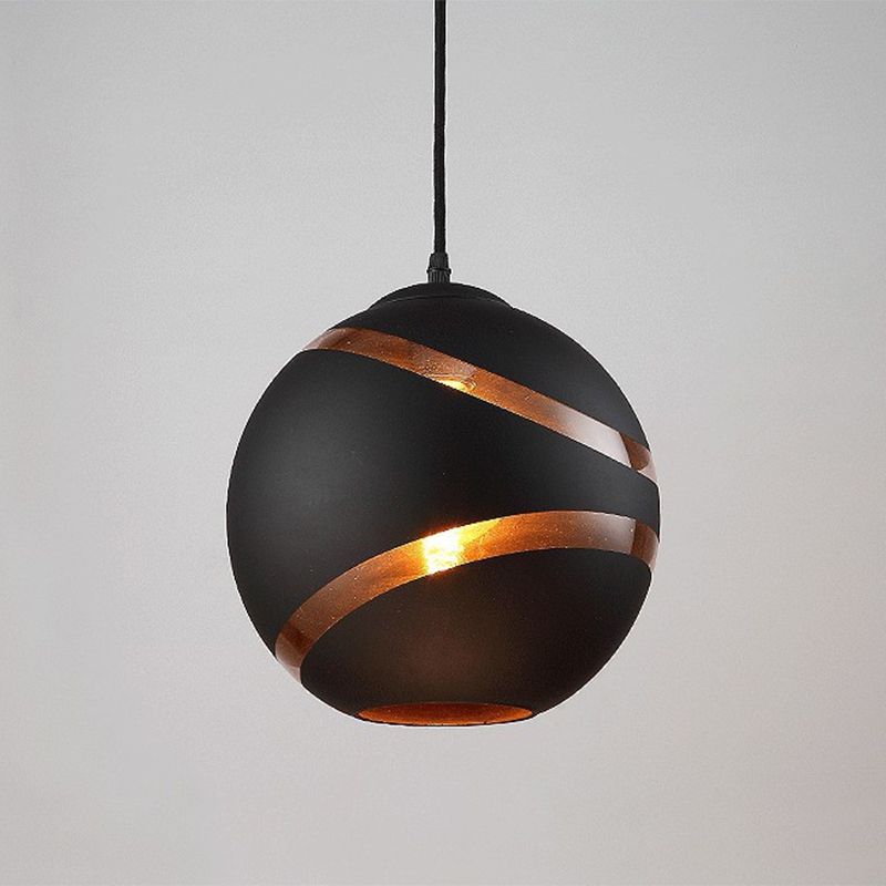 Contemporary Design Globe Hanging Lamp Frosted Glass Shade 1 Light  Pendant Light for Restaurant