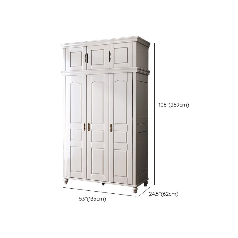 French Country Style Wardrobe Armoire Wooden Wardrobe for Home