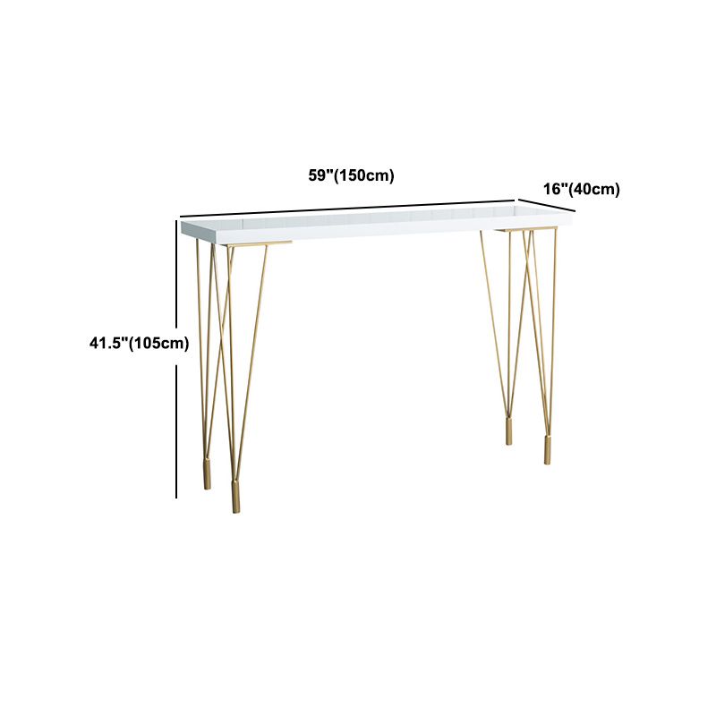 Glam Style 1/2/3 Pieces Bar Table Set Rectangle Bar Table with High Stools