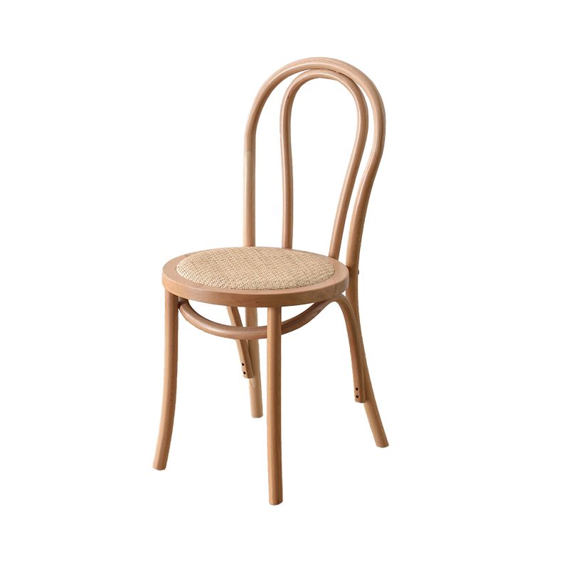 Dining Room Armless Dining Chair Open Back Solid Wood Side Chair