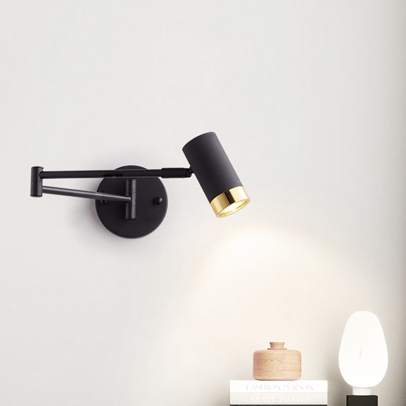 Fissature a parete in alluminio a doppio braccio Fissature a parete moderna a 1 luce Luci da parete per soggiorno per soggiorno