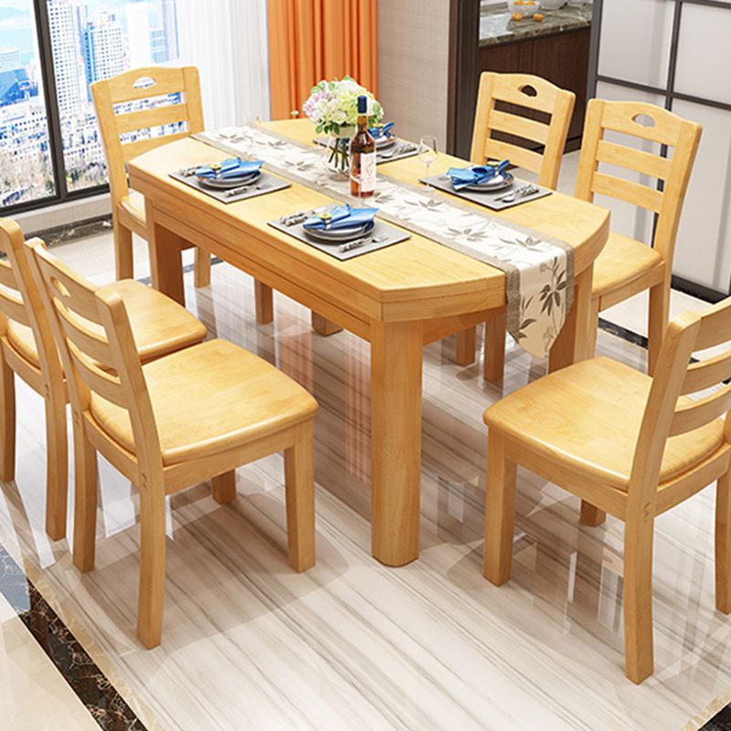Modern Style Dining Table Rubberwood Base Dinner Table for Dining Room
