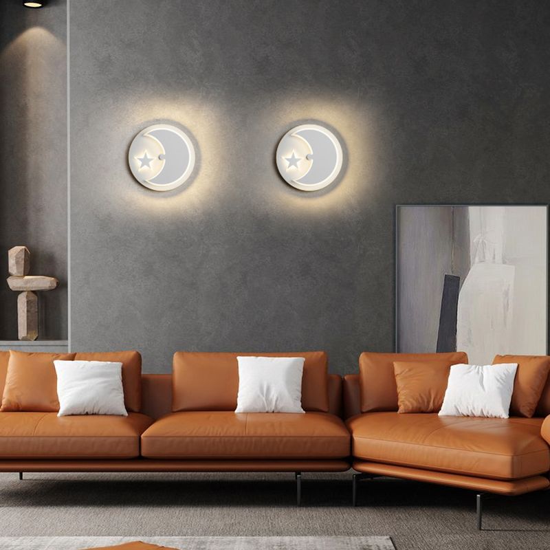 Nordic Style Metal Wall Light Geometric Rotatable LED Wall Sconce for Bedroom