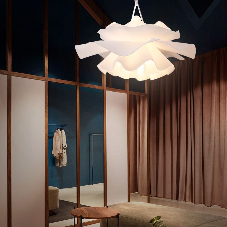 Nordic Style Flower Pendant Ceiling Light Acrylic Up and Down Lighting Hanging Light for Bedroom