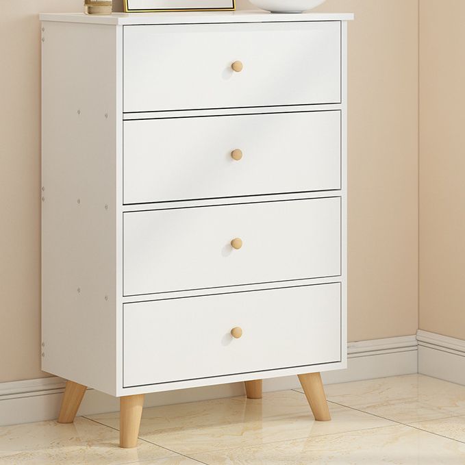 Contemporary Wood Storage Chest Matte Finish Bedroom Dresser