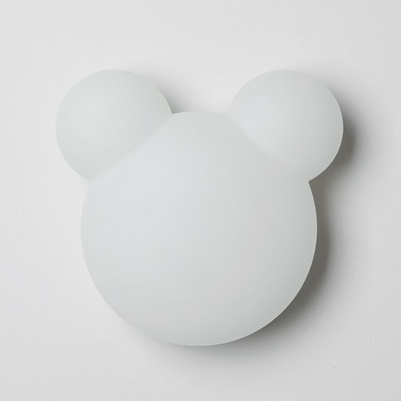 Children Style Wall Lamp 1-Light LED Wall Mount Lamp with Plastic Shade for Kid's Room