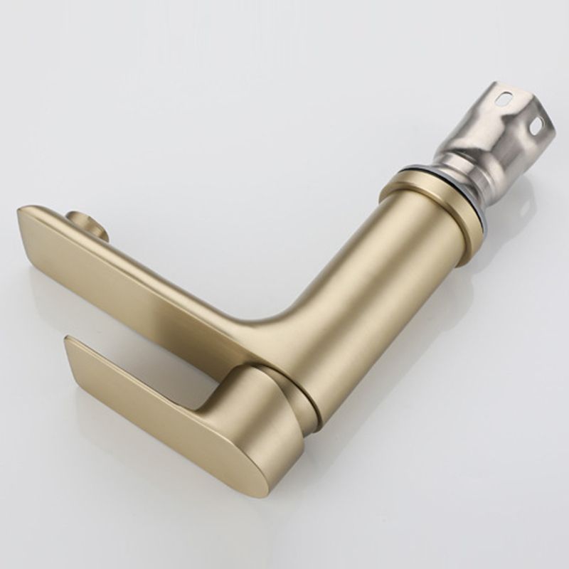 Modern Brass Basin Faucet Single Hole Bathroom Faucet Lever Handle Sink Faucet