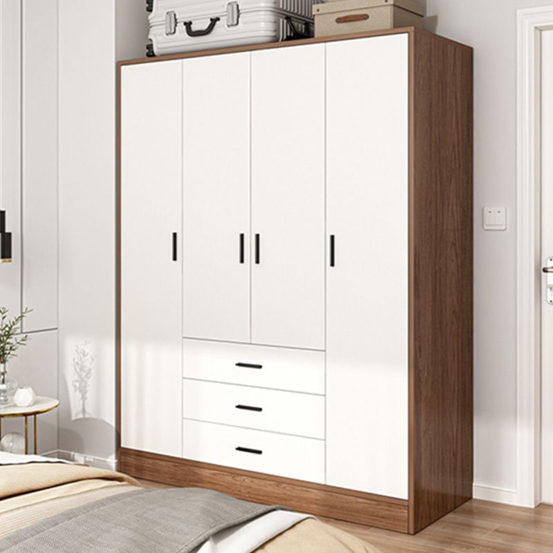Rectangular Wardrobe Cabinet Modern Simple Wooden Wardrobe Armoire