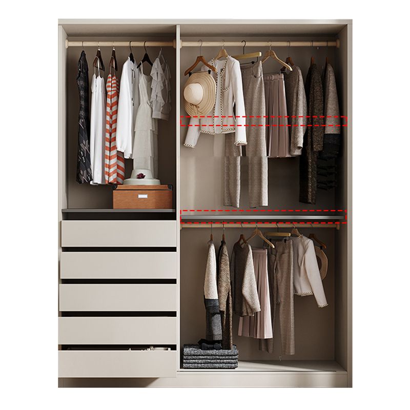 Modern Style Wardrobe Wooden Wardrobe Closet with Sliding Door