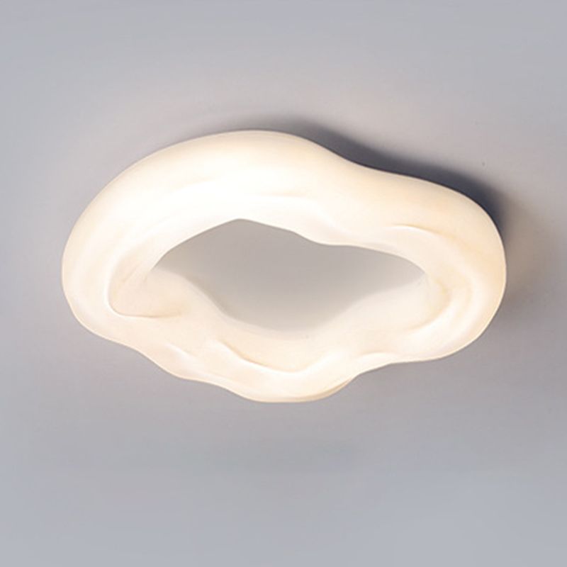 White Flush Mount Lighting Modernism LED Ceiling Light for Foyer