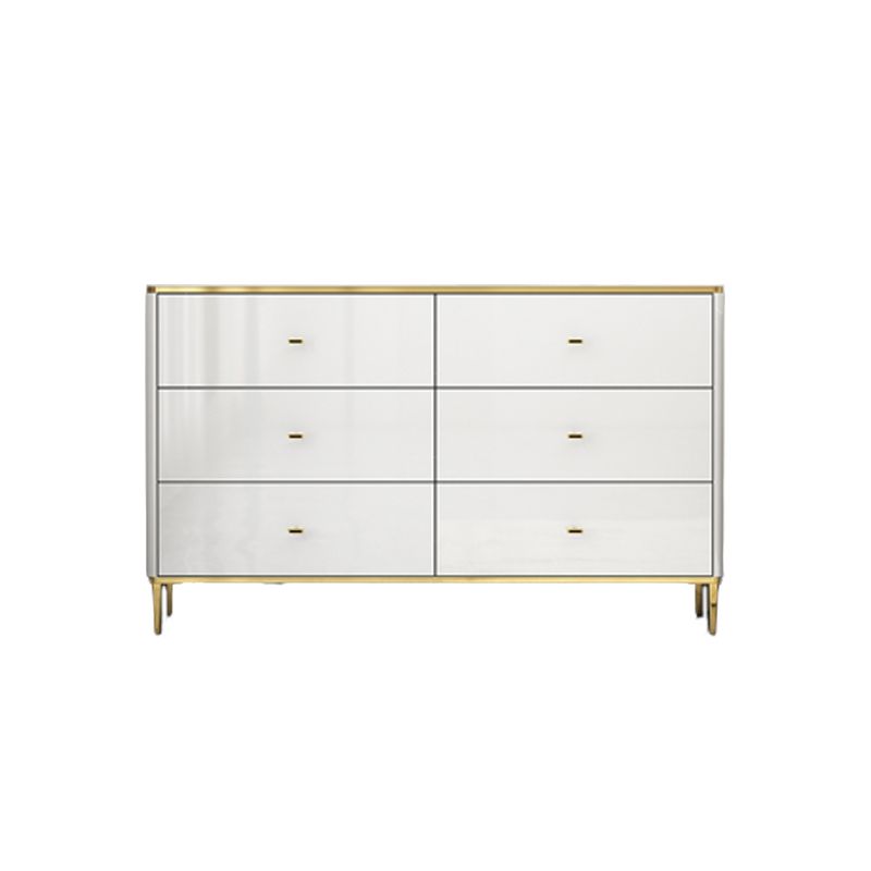 11.7-inch Width Glam Storage Chest Stone Storage Chest Dresser with 3/6 Drawers