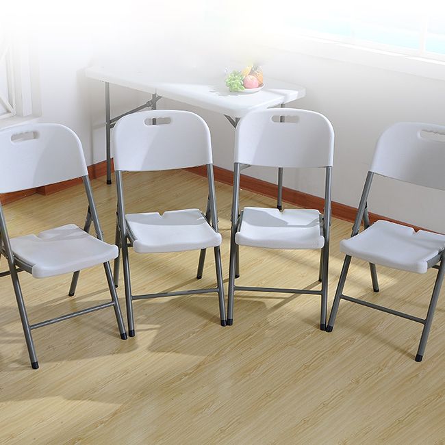 Moderne binnen-outdoor metalen stoel Home Armless Open Back Dining zijstoel