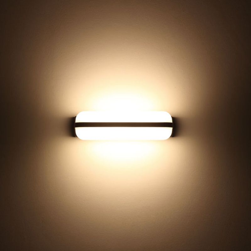 Moderna lampada a parete ovale in alluminio Light Sconce Light per balcone