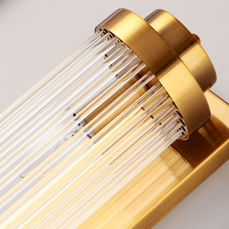 2 Lichter Wandleuchten mit klarem Kristallschatten postmoderner Stillicht für Schlafzimmer