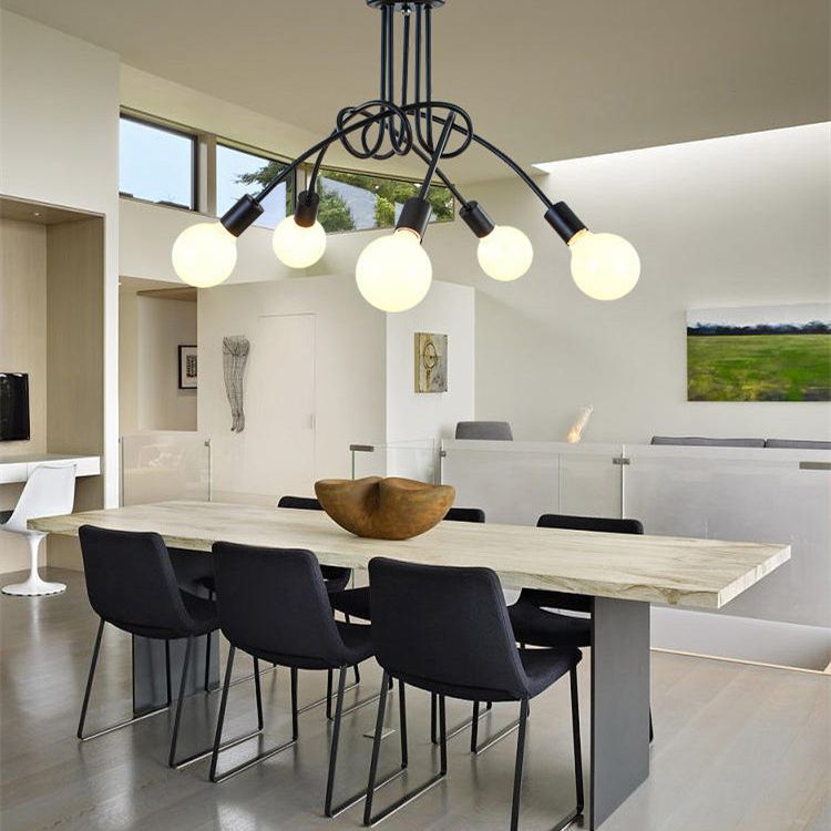 5 Leichtwerte Industrial-Stil Wickelrohr Deckenleuchte