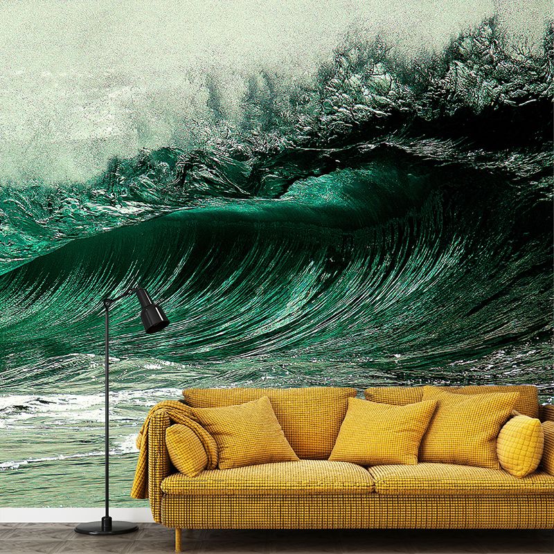 Photography Stain Resistant Mural Wallpaper Sea Scenery Living Room Wall Mural