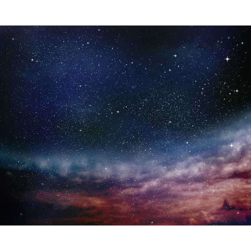 Dreamy Galaxy Night Mural Decal Indoor Space Universe Wall Covering, Made to Measure