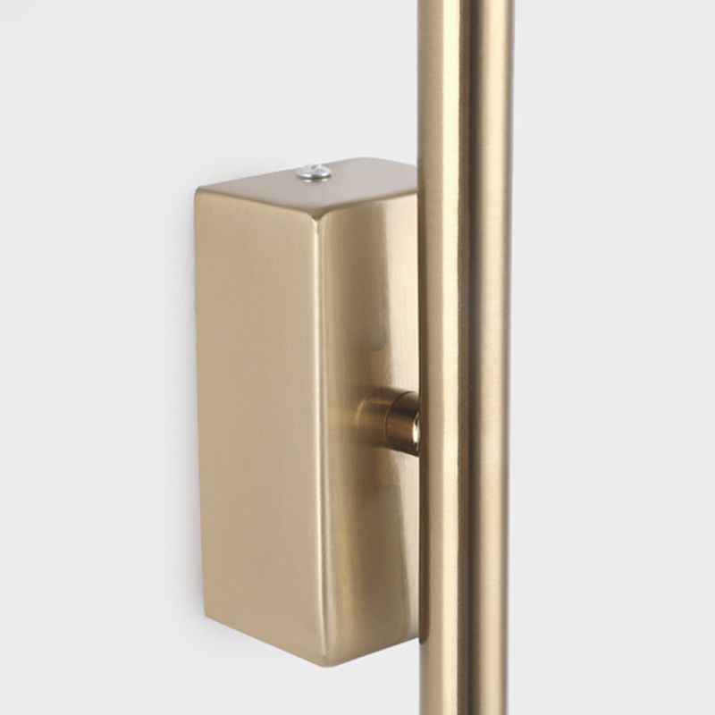 Stile moderno a muro leggero minimalista dritto a led muro con metallo per camera da letto