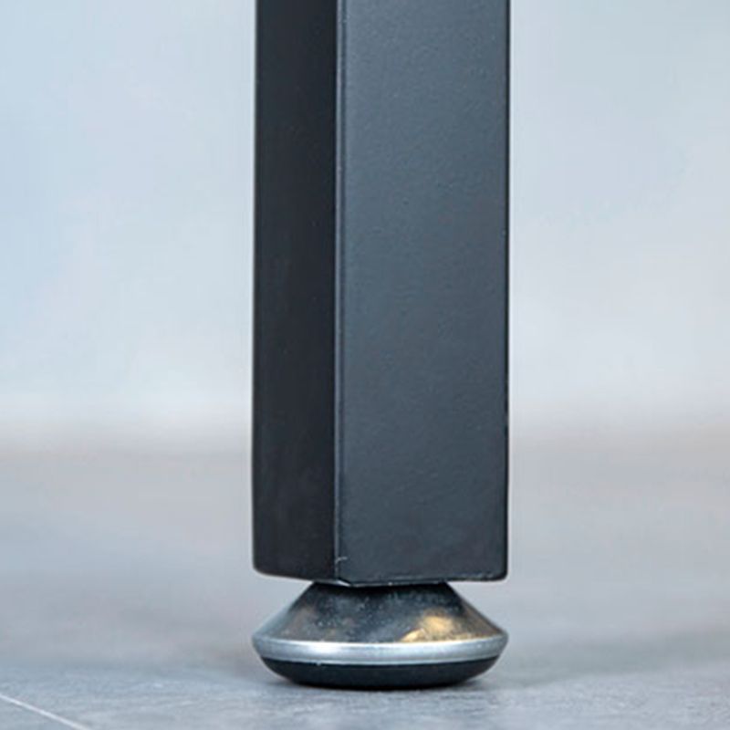 Modern Style Bar Table Faux Marble Fixed Bistro Bar Desk with Footrest