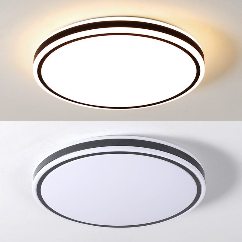 Geometrical 1-Light Flush Mount Ceiling Light Fixtures Metal Modern Style Flush Ceiling Lamp