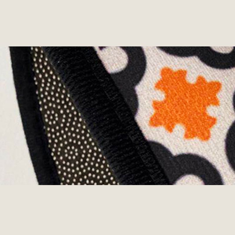 Decorative Floral Printed Rug Modern Marble Surface Carpet Stain Resistant Rug for Living Room