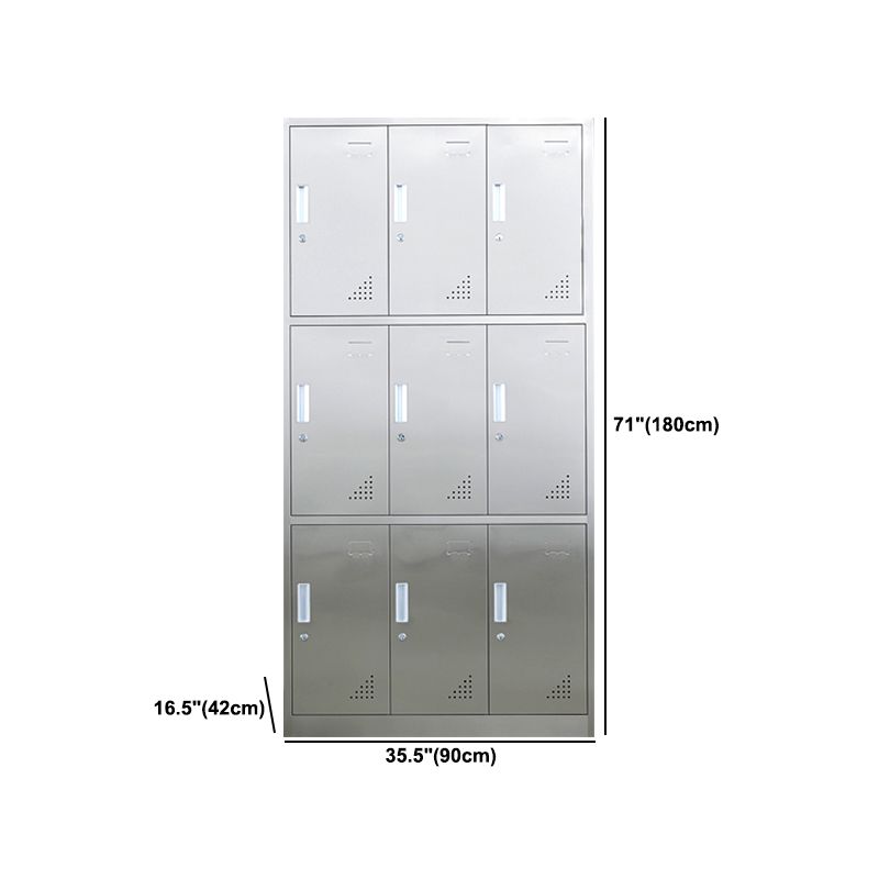 Metal Industrial Cabinet for Bathroom Steel Storage Cabinet with Hinged Door