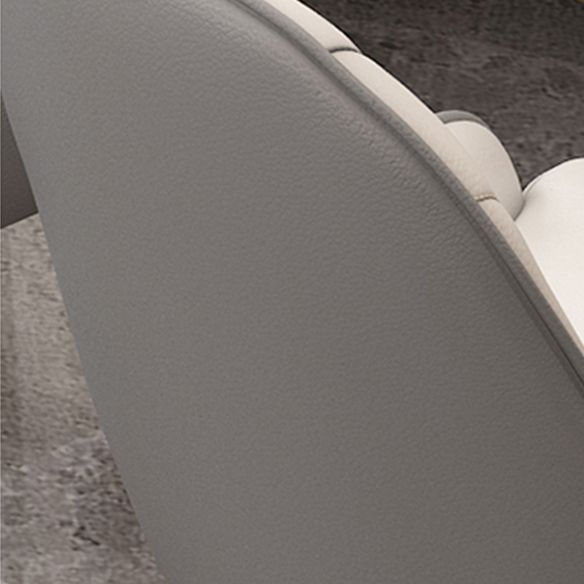 Modern Sintered Stone Table Set for 4/6 with Rectangle Table Dining Set with Gold Double Pedestal