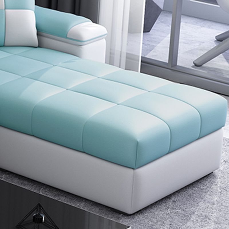 Braccio cuscino bianco/blu cuscinetto cuscinetti mobili sezionali