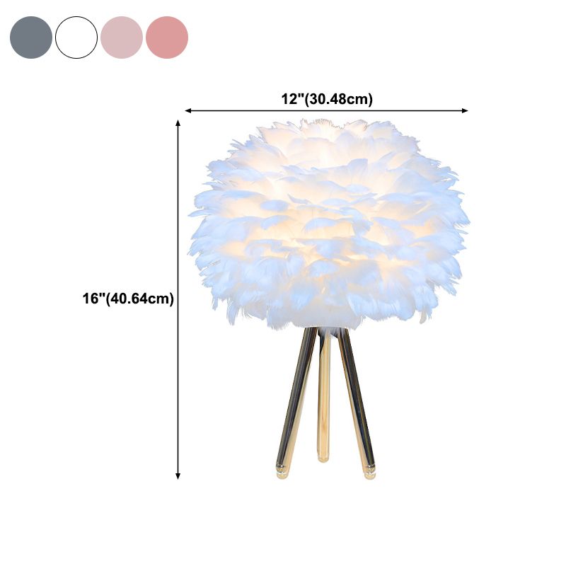 Moderne Style Schreibtisch Beleuchtung kreative Federschreibtischlampe für Schlafzimmer