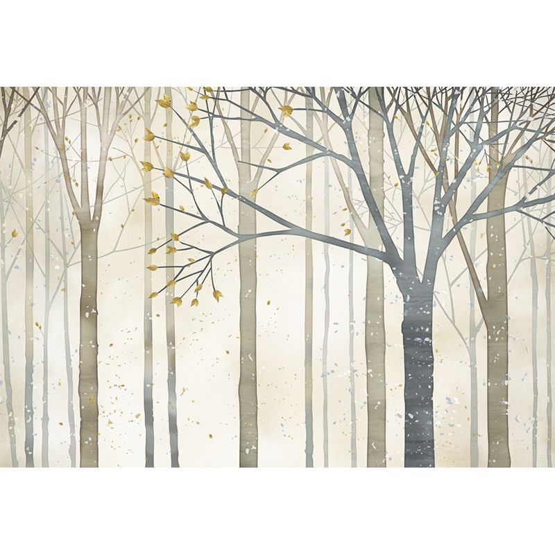 Environment Friendly Tree Murals Decal Full Size Modern Wall Covering for Restaurant