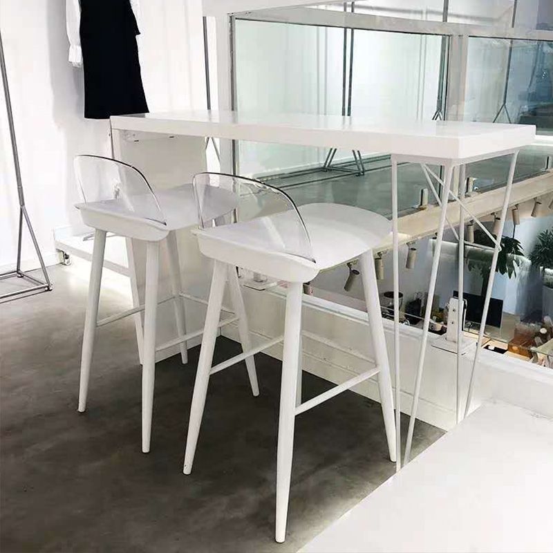 Modern Bar-height Table Solid Wood Top 41.3-inch Height Table