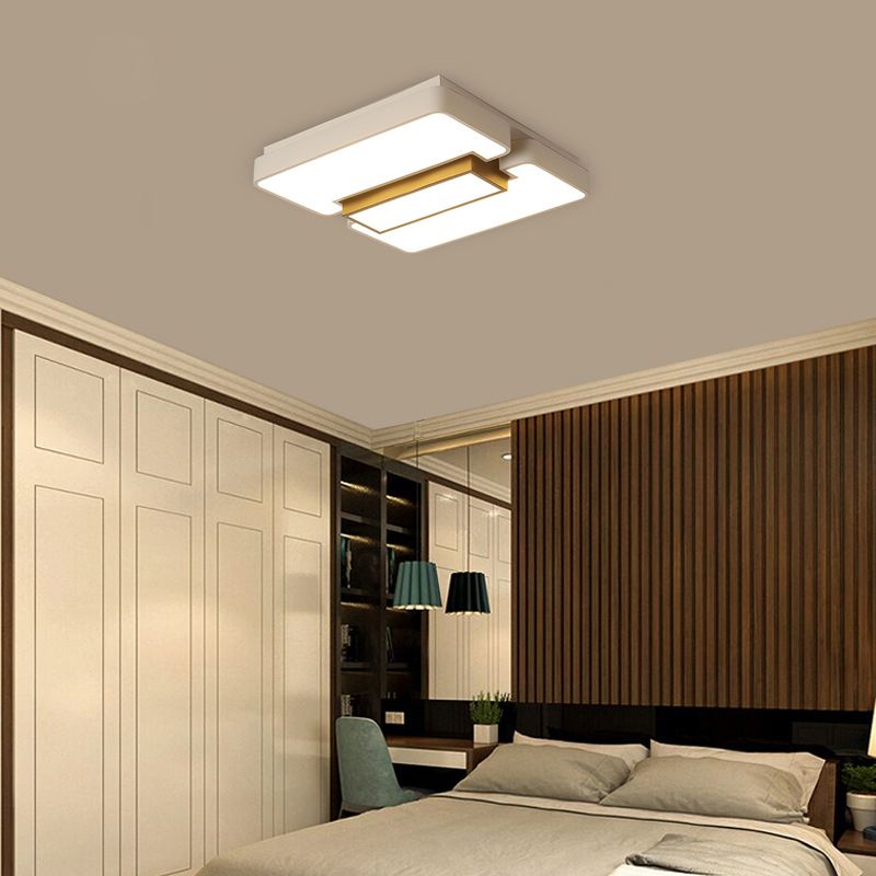 Woonkamer Wit Flush Mount Licht Acryl Modern Warm/Witte Verlichting LED Plafond Lamp