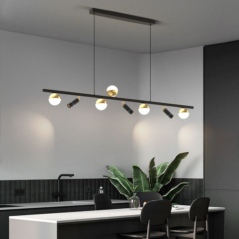 Multiple-Light Globe Island Pendant Lights Modern Metal Island Pendant Lights
