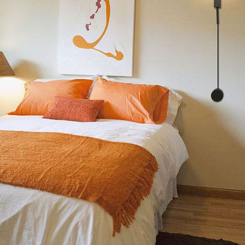 Metal Cylinder Wall Mounted Lamps Modern Style 1 Light Wall Lighting Fixtures