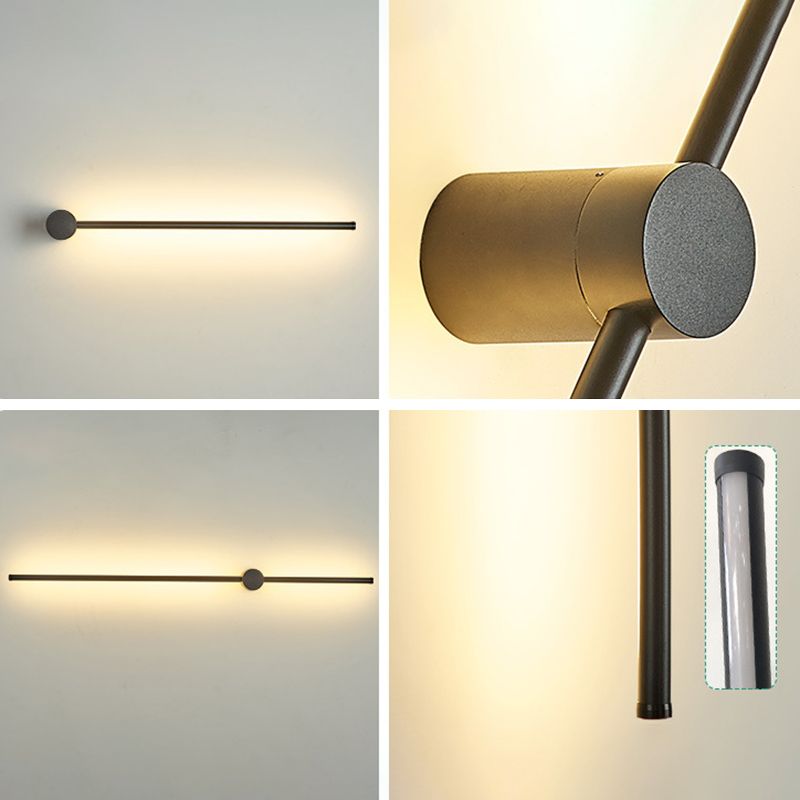 Modern Minimalist Style Linear Wall Light Fixtures Aluminum Sconces