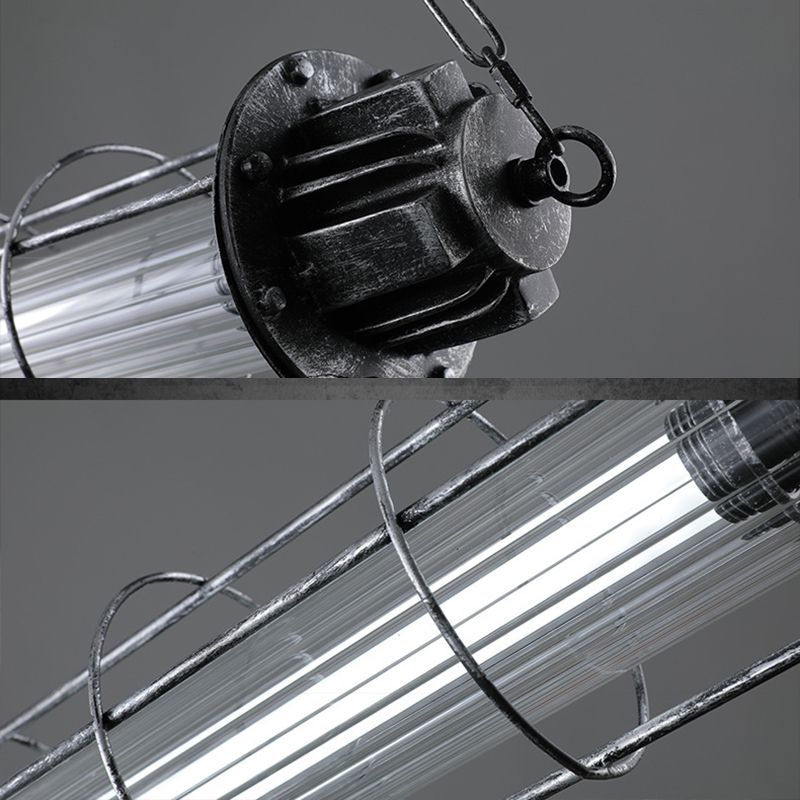 Isola da cucina industriale illuminazione lineare illuminazione isola lampade