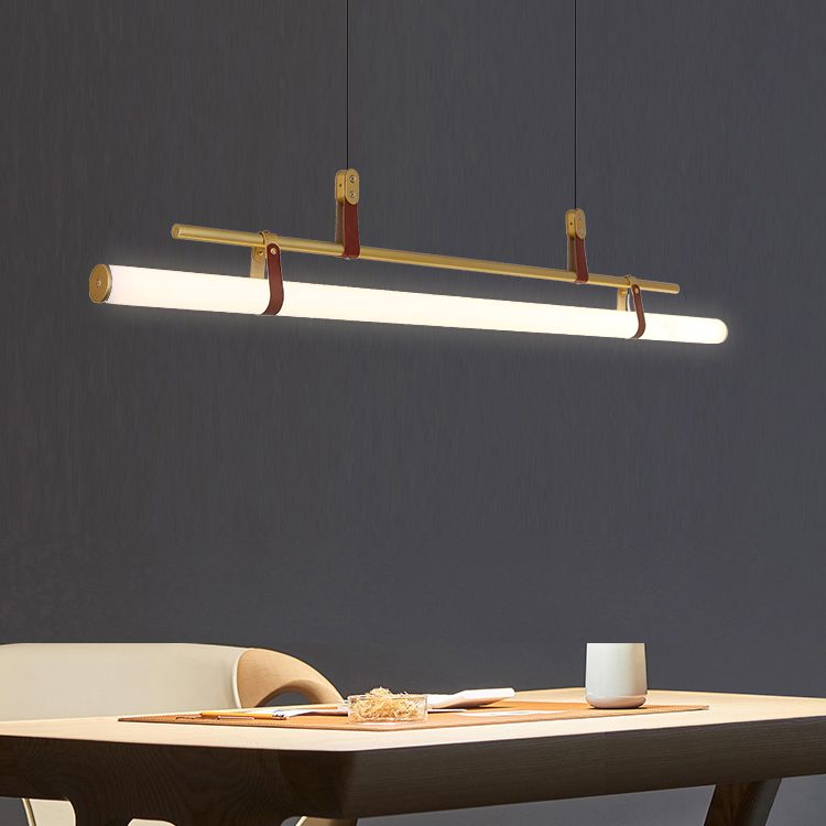 Nuovo lampada lampadario a sospensione moderno di metallo a sospensione per la luce lineare per la stanza di dinging