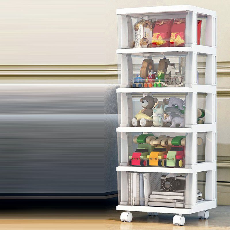 Contemporary Storage Cabinet with Legs 5-drawer Wardrobe Armoire