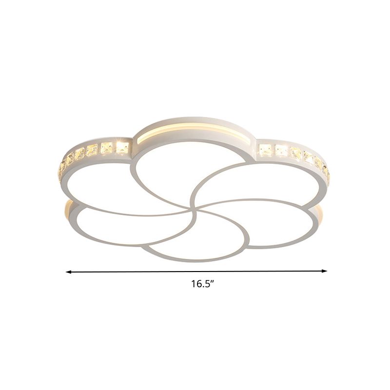 Wohnzimmer-Blüten-Unterputz-Deckenleuchte, Art-Deco-Deckenleuchte aus Acryl