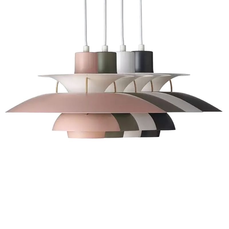 Metal Flying Saucer Hanging Light 1 Light Nordic Style Hanging Lamp for Restaurant