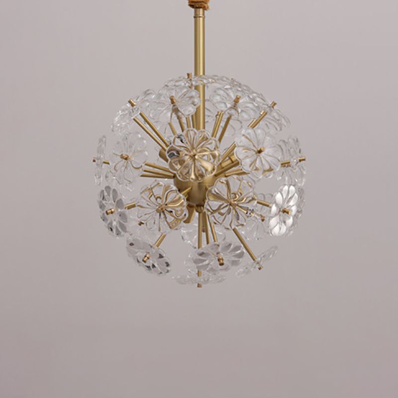 Modern Crystal Decorative Chandelier Flower Shape Light for Restaurant and Hotel