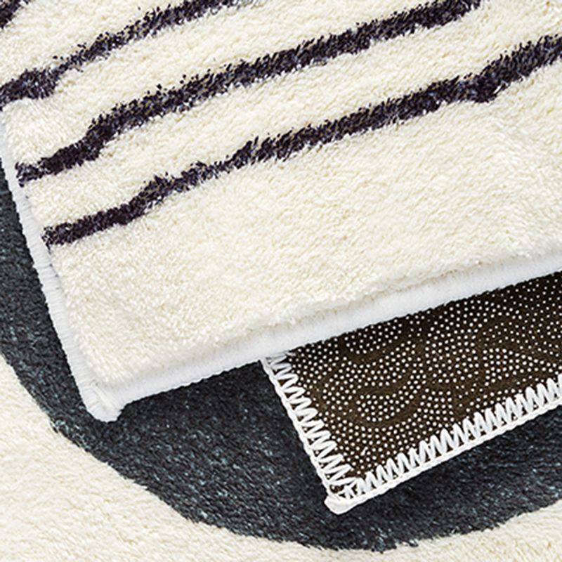 Wittint woondecoratietapijt Minimalistisch kleurblok-vloerkleed Polyester met vlekbestendig vloerkleed