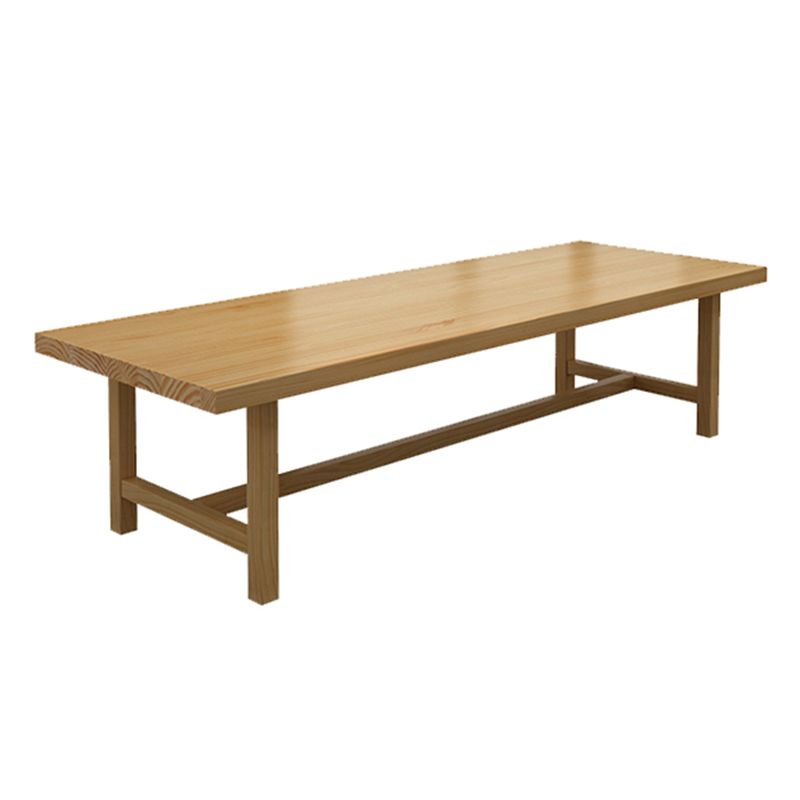 Mesa de madera industrial de madera sólida mesa de madera de madera de madera con caballete