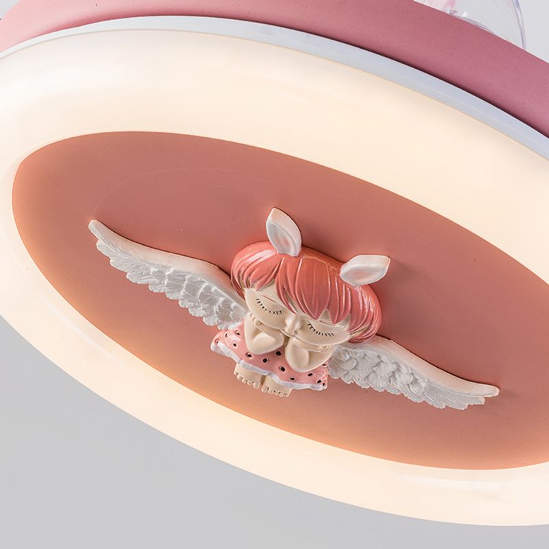 Metall Deckenlüfterbeleuchtung moderner Stil 1 Leuchtdüdlampe für Kinderzimmer