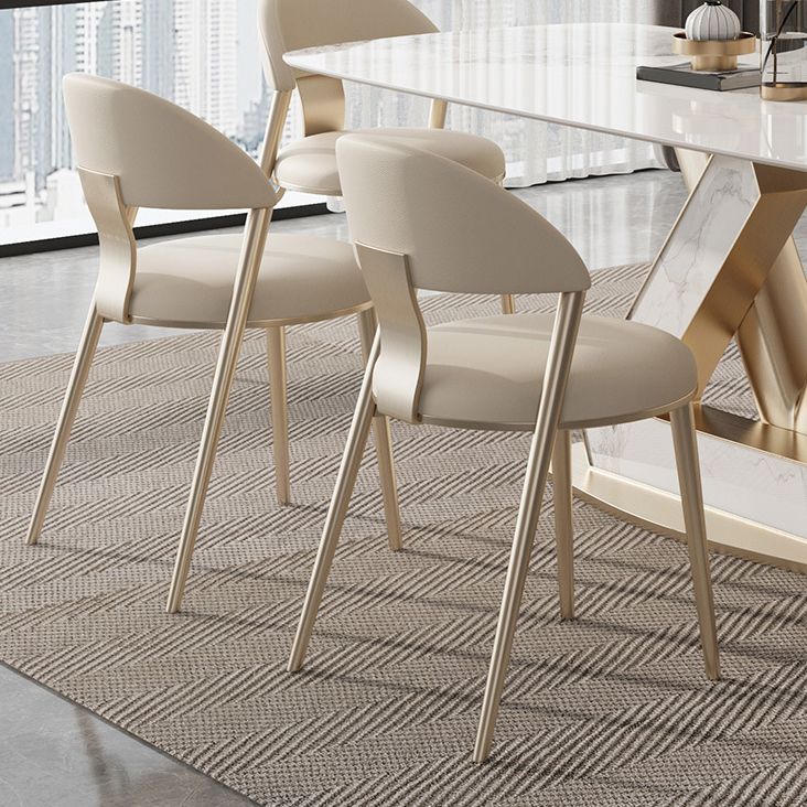 Nordic Glam Sintered Stone Rectangle Table Set 1/4/5/6/7/9 Pieces Dining Set